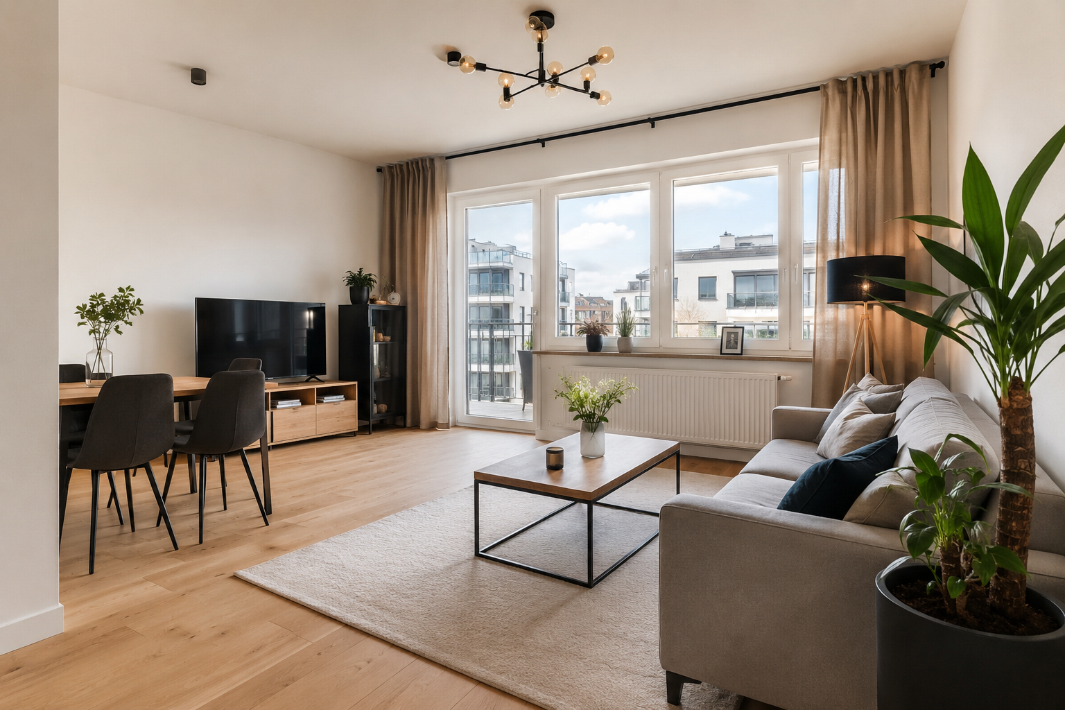 Salon — apartament ul. Mokotowska 38